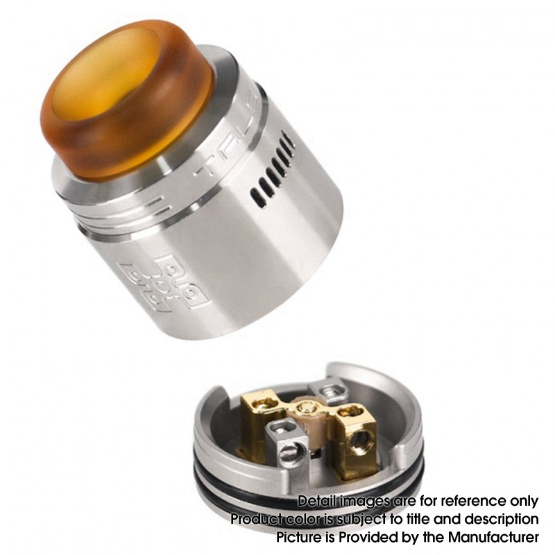 Authentic GeekVape TALO X RDA Rebuildable Dripping Vape Atomizer w/ BF Pin, Stainless Steel, 24mm Diameter