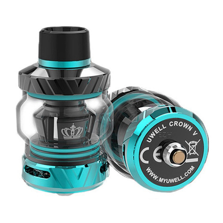 Authentic Uwell Crown 5 Sub Ohm Tank Clearomizer Vape Atomizer, 5.0ml, 0.23ohm /0.3ohm, 29mm Diameter, Childlock Version