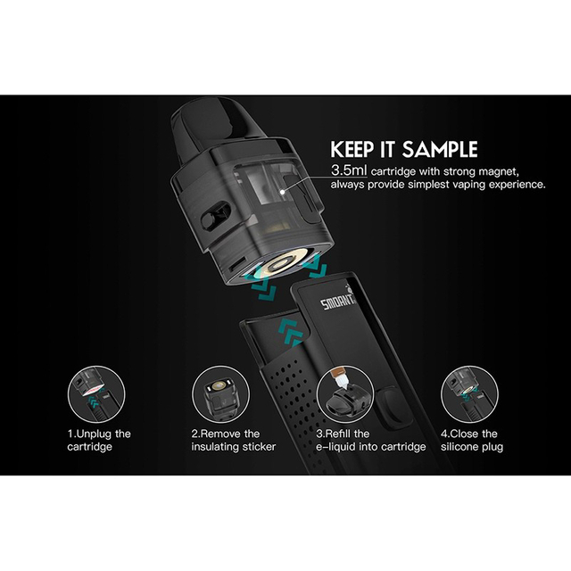 Authentic Smoant Santi Replacement Pod Cartridge - PCTG, 3.5ml (1 PC)