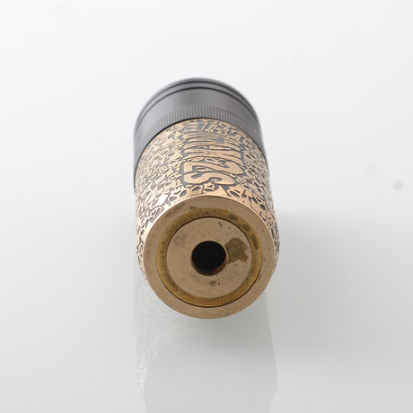 MK2 Special Cipher Style Mechanical Mod - Black Gold, Brass, 1 x 18650, Skull Limited Edition