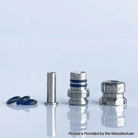 Mission Tips V2 Mini Nuke Style Drip Tip for dotMod dotAIO V1 / V2 Pod SS + Titanium