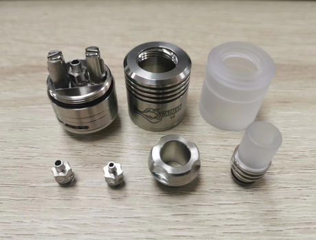 Caiman v.4 MTL RDA Rebuildable Dripping Atomizer with 3pcs Air Pins 22mm &  Reviews - shareAvape