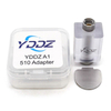 YDDZ A1 510 Thread Adapter Connector for dotMod dotAIO Pod System Vape Kit - White + Silver, POM + Stainless Steel