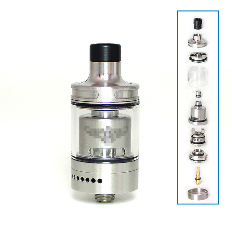 SXK estilo perseus RTA tanque reconstruível Vape Atomizador - prata, 316 aço inoxidável, 2,0ml / 4,0ml, 22 mm de diâmetro
