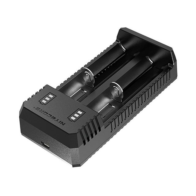 Nitecore UI2 USB Charger for 18350, 18490, 18500, 18650, 20700, 21700, 22500, 22650, 25500, 26500, 26650