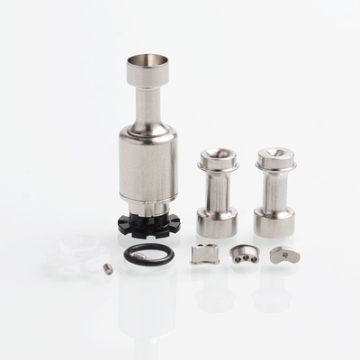 SXK Insider V2 Style MTL RBA Rebuildable Dripping Atomizer for BB Box Mod / SXK Bantam Box 30W - Silver, 14mm Diameter