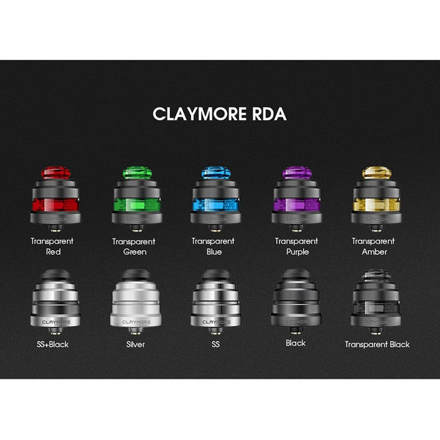 Yachtvape Claymore RDA Replacement Top Cap + Drip Tip