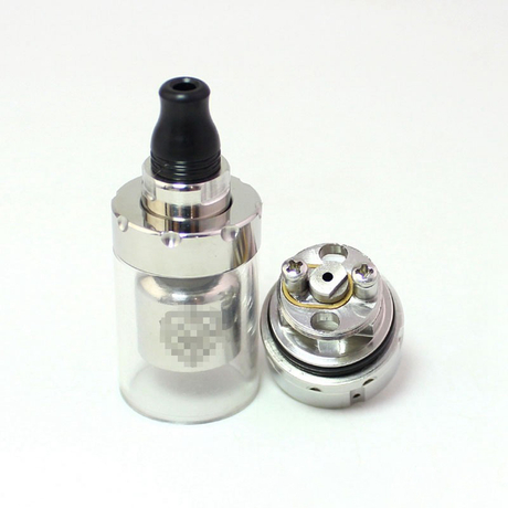 SXK Penodat V2 Style MTL RTA Rebuildable Tank Vape atomizer - Silver, 316S + PC, 2.5ml, 22mm Diameter