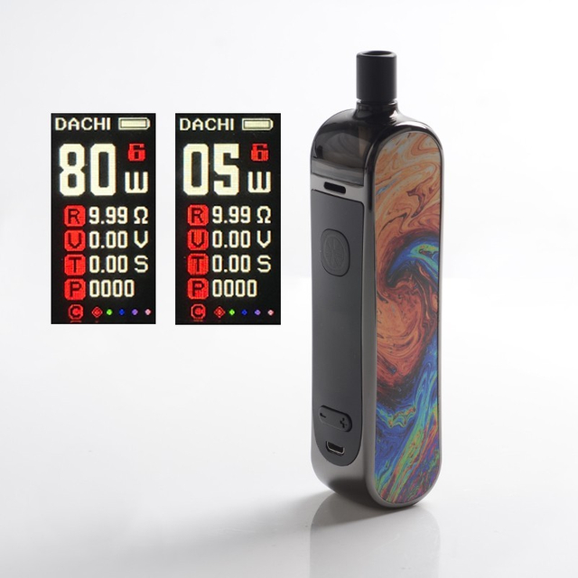 Asmodus Dachi 2-in-1 80W VW Mod Pod System Vape Starter Kit, 5~80W, 1 x18650, 4ml, 0.15/0.5/1.2ohm