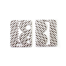 SXK Replacement Panel Plate Set for MNCH Critival Q-Bot Style Box Mod - Silver, Laser Carving (2 PCS)