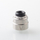 Authentic CM Vapes Viking RDA Rebuildable Dripping Atomizer - Silver, BF Pin, 30mm