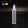 PE Plastic Refillable E-Liquid Bottles Childproof Cap, Vape Juice Storage