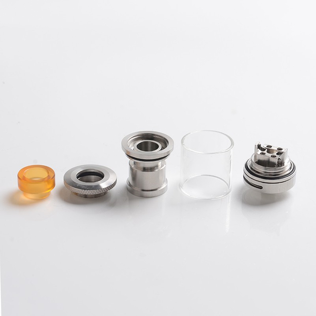 Coil Father King RTA Rebuildable Tank Vape Atomizer, SS, 3.5ml, Dual Coil Configuration, 24mm Diameter