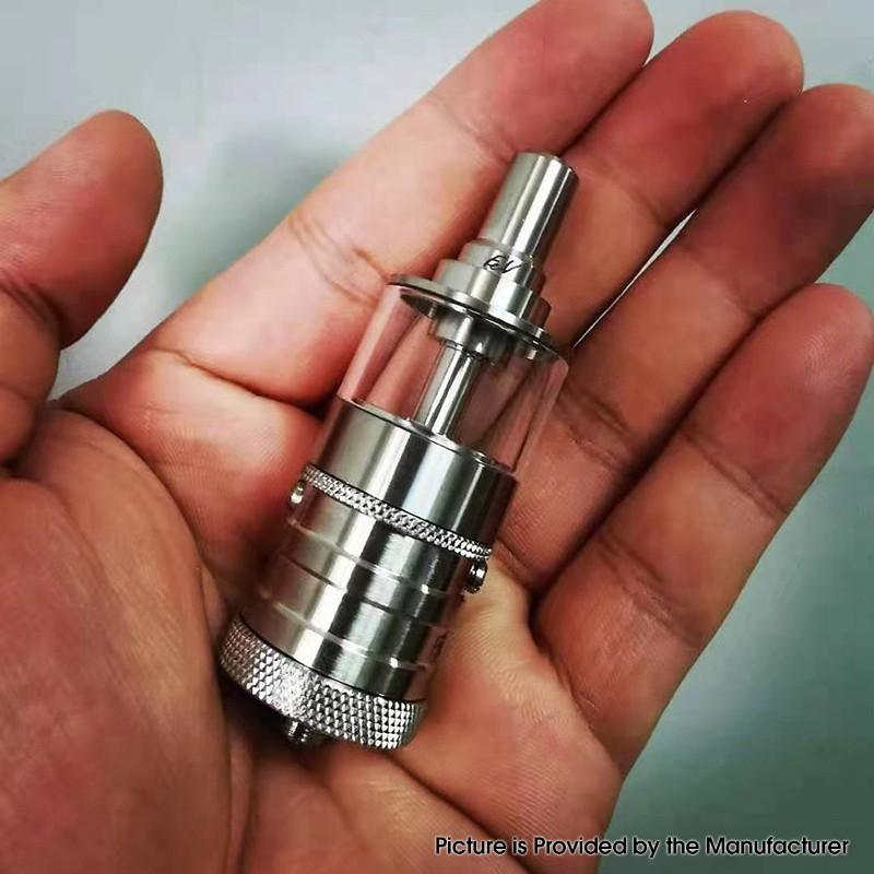 YFTK Flash e-Vapor V4.5S+ Style RTA Replacement Glass Bell Cap + Chimney -  Silver, 3.5ml, Stainless Steel (1 PC) - Buy Product on shareAvape