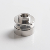 Replacement Nano Bell Cap + Chimney for Flash e-Vapor V4.5S Style RTA Tank - Silver, Stainless Steel + Glass (1 PC)