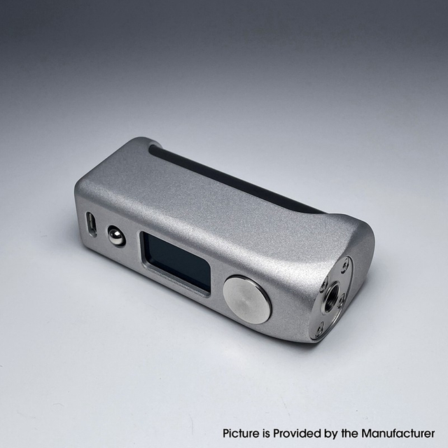 Stratum V4M Matte Style 100W VW Variable Wattage Box Mod - Silver, 5~100W, TC 212~572'F / 100~300'C, 1 x 18650, YiHi SX485J Chip