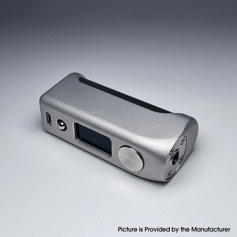 STRATUM V4M MATTE STYLE 100W VW Variable Wattage Box Mod - Silver, 5 ~ 100W, TC 212 ~ 572'F / 100 ~ 300'C, 1 x 18650, Yihi SX485J Chip