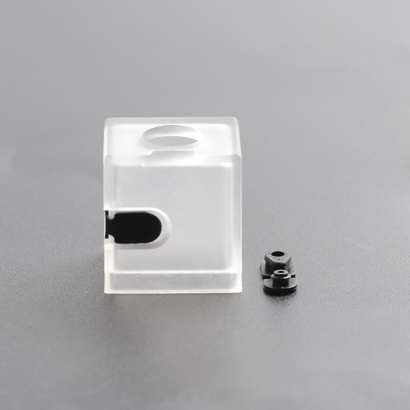SXK EVL Dot Spot Style RBA Bridge Replacement Polycarbonate Replacement Tank Tube - Translucent, PC