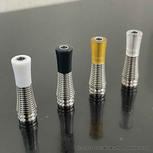 415 Long 510 Drip Tip Set with 6 Mouthpieces for RTA / RDA Atomizer - Silver