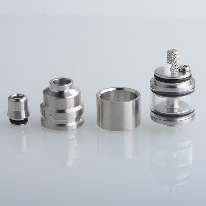 SXK Duetto Lucido Style MTL RTA Rebuildable Tank Vape Atomizer - Silver ...