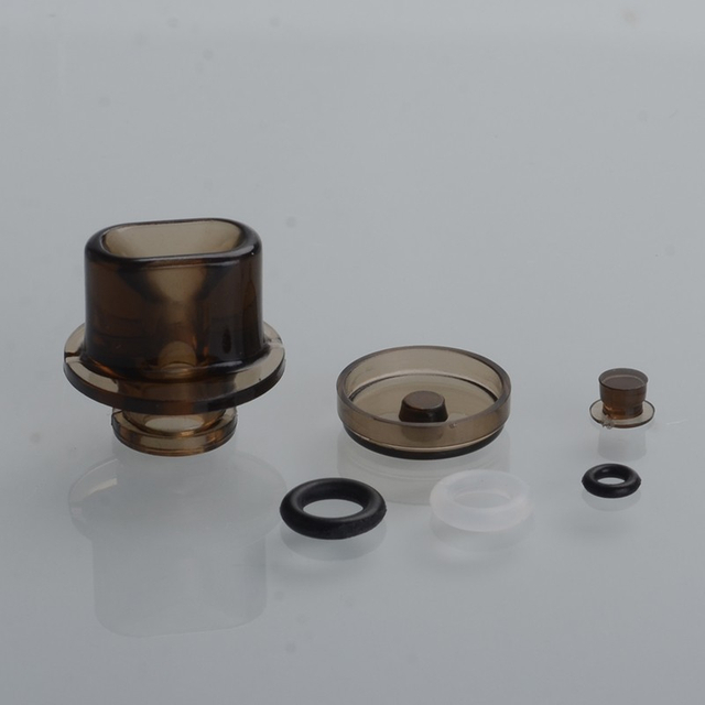 Dev Whistle V3 Style Drip Tipp + Taste + kleine Taste für Punkt Mod dot AIO pod pmma