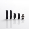 Authentic Reewape T1 510 Drip Tip Mouthpiece Kit for Vape Atomizers 1 Stainless Steel Base + 4 Resin Mouthpieces