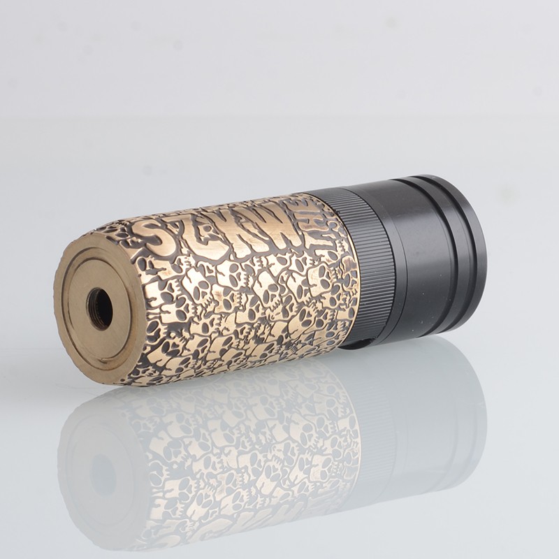 MK2 Special Style Mechanical Mod - Black Gold, Brass, 1 x 18650, Skull Limited Edition