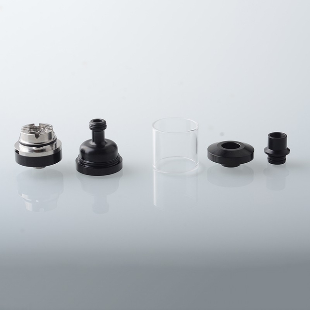 NarVa RTA Rebuildable Tank Vape Atomizer 316SS + PCTG, 22mm Diameter