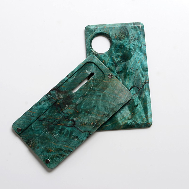 SXK Replacement Front + Back Door Panel Plates for dotMod dotAIO Vape Pod System , Stabilized Wood (2 PCS)