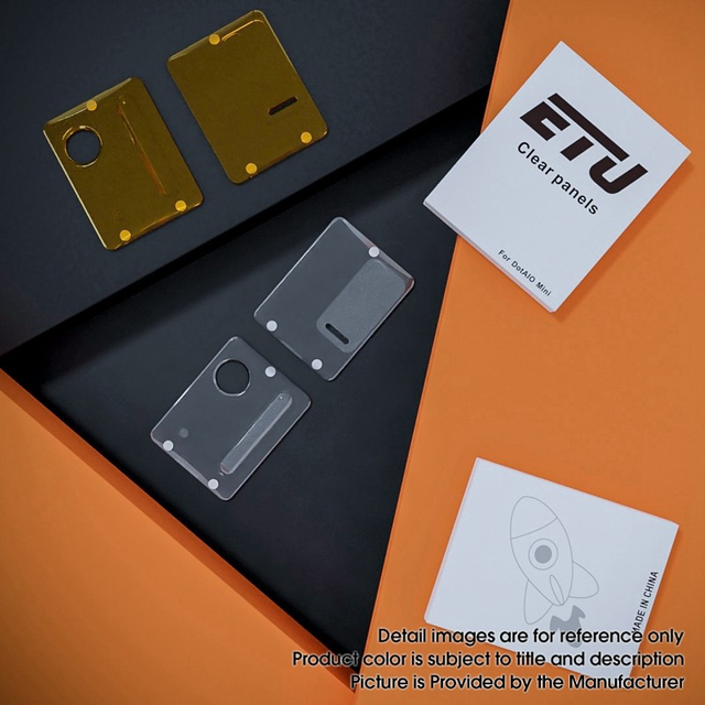 Authentic ETU Replacement Front + Back Cover Panel Plate for Dotaio Mini Vape Pod System Kit PC