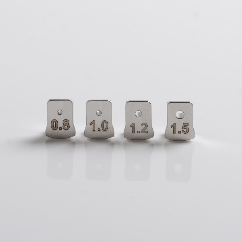 SXK Skyline R / Skyline -R Style RTA Reemplazo de orificio circular MTL Disks Ajuste - 0.8 mm, 1.0 mm, 1.2 mm, 1.5 mm (4 PC)
