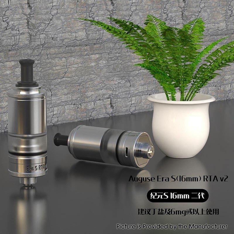 Authentic Auguse Era S RTA V2 Rebuildable Tank Vape Atomizer 16mm ...