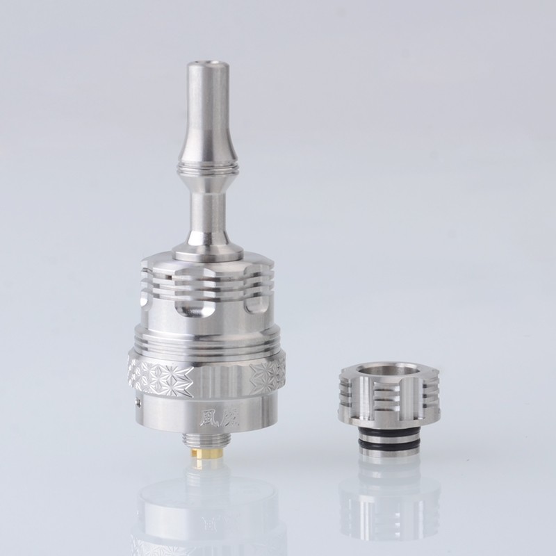 Four One Five 415 Fu-Ma RDA Rebuildable Dripping Vape Atomizer Single Coil, BF Pin, 22mm Diameter