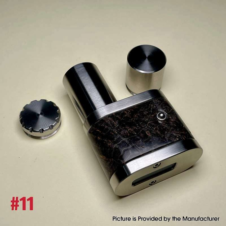 Stratum Balance 60W TC VW Vape Box Mod  Stabwood + Stainless Steel, 1~60W, 1 x 18350 / 18650