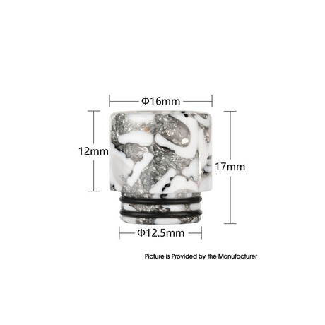 Authentic Reewape AS322 Resin 810 Drip Tip for RDA / RTA / RDTA Vape Atomizer