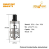 Auténtico Koguovape Gamo RTA tanque reconstruible Vape atomizadores316 + vidrio + pom, 3.0ml, 23 mm de diámetro
