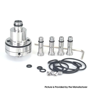 SXK Monarchy Ost Old School Style MTL/DL Base for Ost Old School MTL / DL RTA Atomizer - Silver, Air Pin 