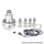 SXK Monarchy Ost Old School Style MTL/DL Base for Ost Old School MTL / DL RTA Atomizer - Silver, Air Pin 