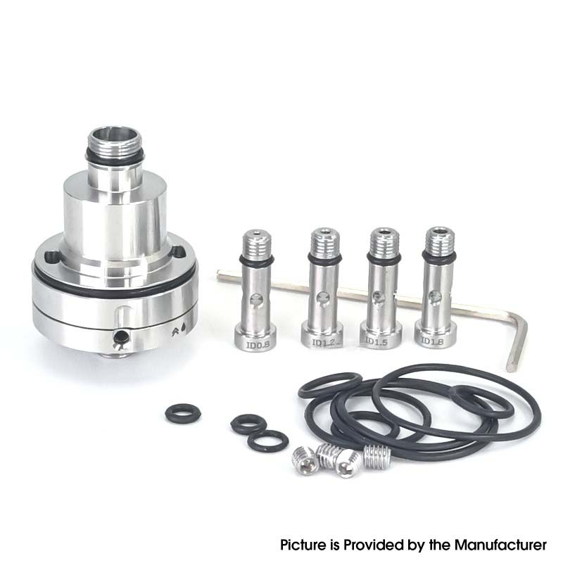 SXK Monarchy Ost Old School Style MTL/DL Base for Ost Old School MTL / DL RTA Atomizer - Silver, Air Pin 