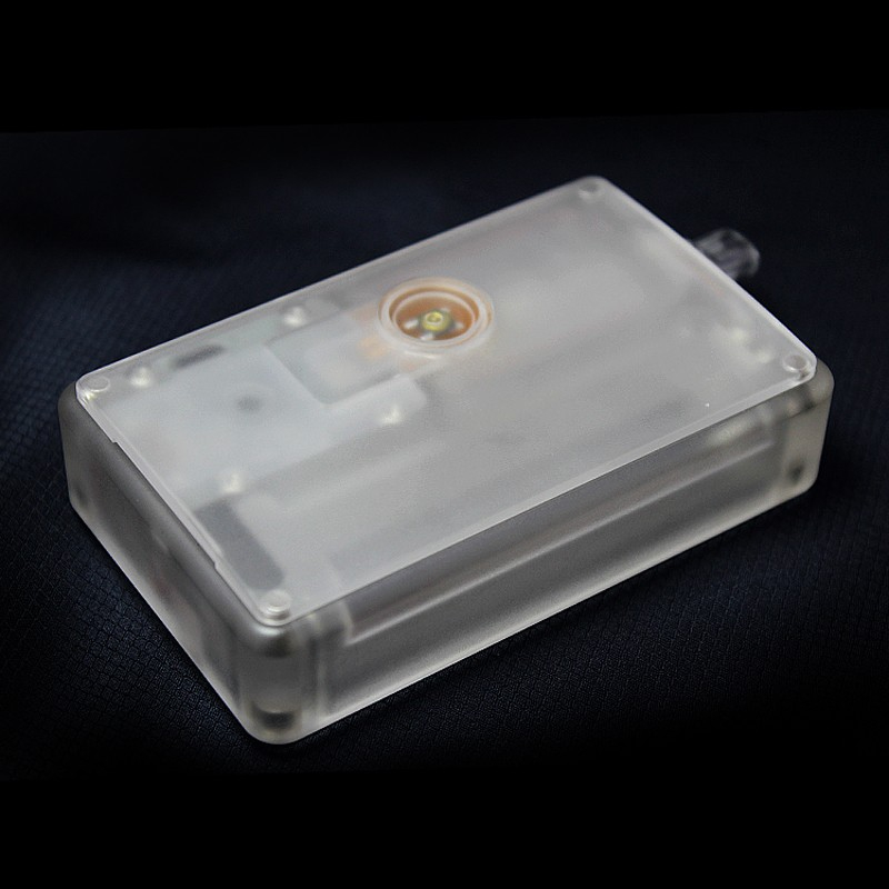 SXK BB Style 70W All-in-One VW TC Varialbe Box Mod Kit w/ USB Port - Transparent Acrylic, 1~70W, 1 x 18650