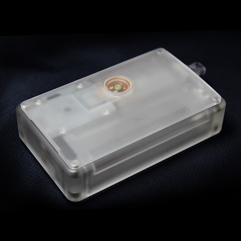 SXK BB Style 70W All-in-One VW TC Varialbe Box Mod Kit w/ USB Port - Transparent Acrylic, 1~70W, 1 x 18650