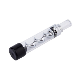 V12 Mini Twisty Glass Blunt Vaporizer Pen,Glass Pipe, Vape Pen For Dry Herb Vaporizer - Silver Color