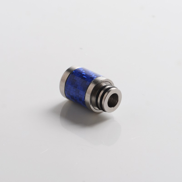 Authentisch Reewape as316 510 DRIP -Tipp für RDA / RTA / RDTA / sub ohm Tank Vape Atomizer - Blau, SS + Carbonfaser, 20mm