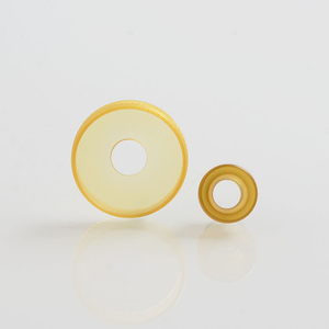 Never Normal Style 510 Drip Tip + Decorative Ring for 22mm Atomizer - Yellow, PEI