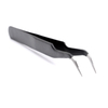 Stainless Steel Curved Tweezers - Black