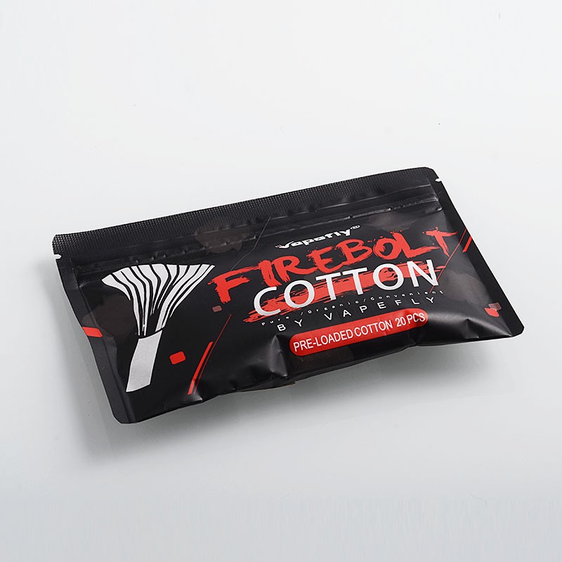 Authentic Vapefly Firebolt Pre-loaded Cotton for E-cigarette - 20 PCS