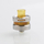 Vapeasy La Le Dripper Style RDA Rebuildable Dripping Vape Atomizer w/ BF Pin - Silver + Brown, 316SS + PEI, 22mm Diameter