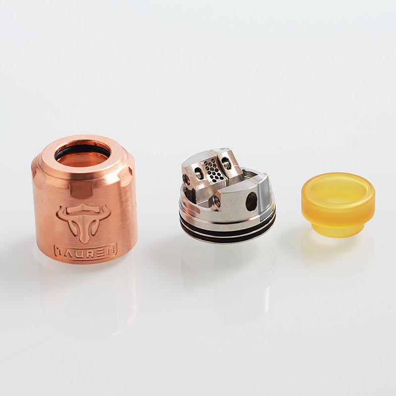 Authentic ThunderHead Creations THC Tauren RDA Rebuildable Dripping Atomizer w/ BF Pin - Copper, Copper, 24mm Diameter