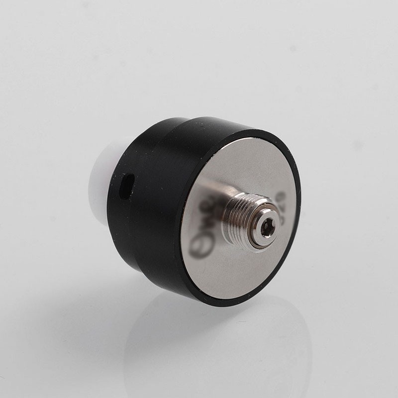 SXK One Style RDA Rebuildable Dripping Atomizer w/ BF Pin - Black, POM + 316 Stainless Steel, 22mm Diameter