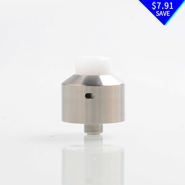 SXK NarEA Style RDA Rebuildable Dripping Atomizer w/ BF Pin - Silver, 316 Stainless Steel, 22mm Diameter